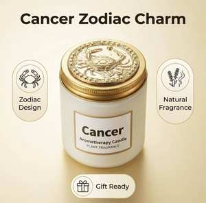 Candela aromatica dei Dodici Segni Zodiacali: Cancro, Capricorno, Ariete, Shangri-La. Candela decorativa profumata per la casa, candela per aromaterapia. - Product Image 1
