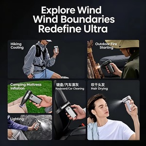 Nouveau ventilateur portable <span class=keywords><strong>JISULIFE</strong></span> Ultra2E 2026, turbine sans pales ultra-puissante, 4500 mAh, débit d'air haute vitesse de 17 m/s, autonomie de 25 h - Product Image 4