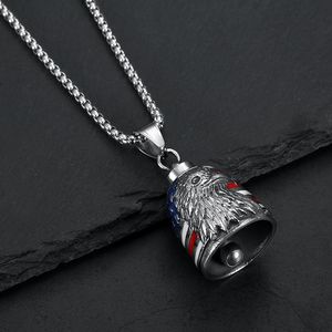 Colgante de águila de acero inoxidable con diseño de bandera estadounidense para motocicleta, collar, regalo - Product Image 3