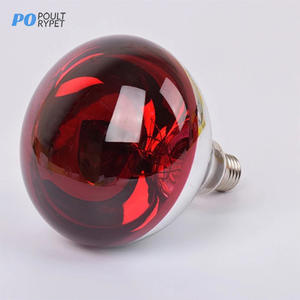Лампа Тепловая Poultrypet, <span class=keywords><strong>125</strong></span> Ватт, тяжелая утолщенная стеклянная лампа, красная инфракрасная нагревательная лампа - Product Image 3