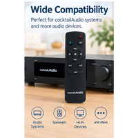 Télécommande IR sans fil 2,4 G ultra-mince noire à 11 boutons, la plus vendue, avec code roulant pour projecteur intelligent