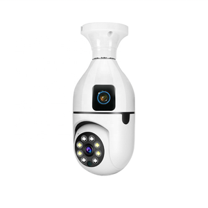 <span class=keywords><strong>V380</strong></span>-Cámara de doble lente con bombilla, cámara web de techo, monitoreo de seguridad para el hogar, red inteligente, WiFi, de doble lente, de la red - Product Image 2