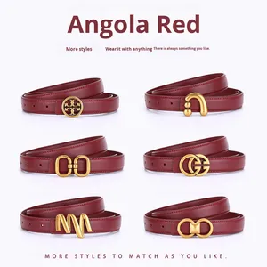 Angola Wine <strong>Red</strong> <strong>Belt</strong> 2026 Hot-Selling Women's Vintage Style <strong>Belt</strong> Versatile Decorative Fashion Trend in Stock Wholesale - Product Image 5