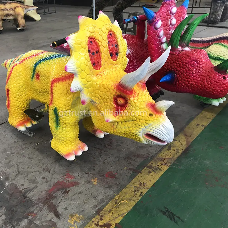 Popular animatronic walking dinosaur electric kids mechanical shopping mall animal ride