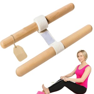 Barra de estiramiento de madera con banda de resistencia, equipo de ejercicio portátil para fitness de articulaciones de hombros y moldeamiento corporal - Product Image 5