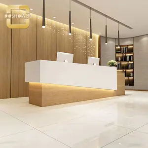 Wooden Reception Counter Table Supplier Of High Quality Marble Reception Desk For Reception Base Cashier Counter