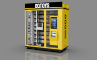 Distributeur automatique de boîtes mystères porte-bonheur tout-en-un avec écran tactile et paiement par code QR mobile
