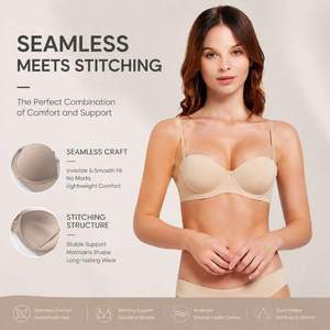 Sujetadores deportivos push-up sexys y cómodos <span class=keywords><strong>para</strong></span> mujer, sin costuras, de media copa, con efecto anticelulítico y de cintura alta, al por mayor - Product Image 2