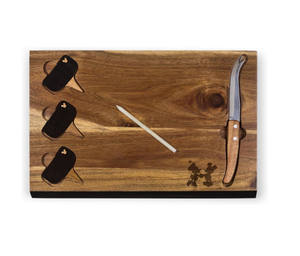 Tabla de Quesos de Madera de Acacia con Juego de Cuchillos, Tabla de Charcutería, Tabla de Cortar de Madera con Cuchillo <span class=keywords><strong>para</strong></span> Queso y Marcadores, Precio al por Mayor - Product Image 1