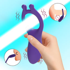 Odeco アダルト ラバー U字型 バイブレーター 超伸縮性 充電式 コックリング ゲイ男性向け Juguetes Sexual 男性用セックストイ - Product Image 1