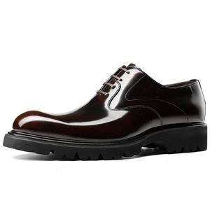 Zapatos de Vestir Formales de Cuero Vacuno Clásico de Alta Gama para Hombre, Zapatos de Cuero Sin Cordones Ligeros y Antideslizantes - Product Image 2