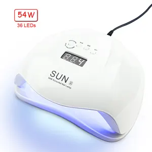 你最好选择 54w 48 瓦特凝胶 led灯专业用凝胶指甲烘干机晒个 54w sunuvled 为强化指甲 led 台灯