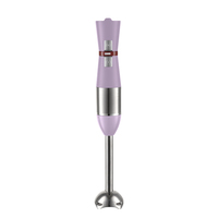 Mixeur Plongeant Électrique Portable en Acier Inoxydable avec Moteur en Cuivre, Équipé d'une Protection Enfant et d'un Hachoir Détachable pour Usage Domestique