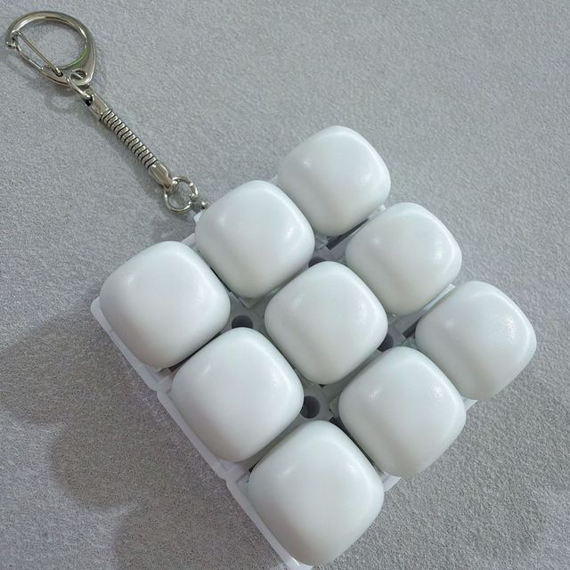 Plastic Funny Mini Stress Relief 2 4 5 9 6 L Z Key Switch Mechanical Clicker LED Light Custom Toy Fidget Keyboard Keychain