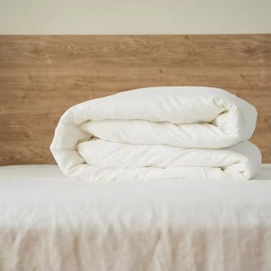 Parure <span class=keywords><strong>de</strong></span> lit moderne en lin tissé, douce, respirante, écologique, biologique, pour la maison ou les mariages, tailles Queen, <span class=keywords><strong>sac</strong></span> uni - Product Image 5