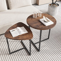 Combinaison de table d'appoint de lit moderne design italien ensemble de tables basses en bois meubles de maison décoratifs pour salon canapé en métal