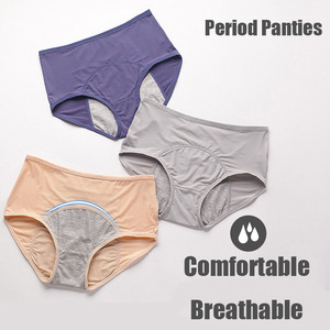 10 tailles sans couture période culotte étanche absorbant fille femmes Hipster flux lourd étanche menstruel culotte - Product Image 2