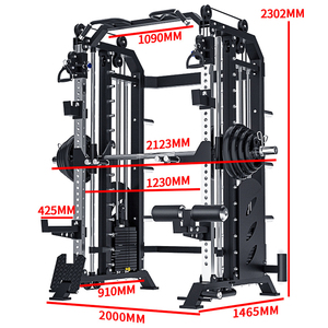 Máquina Smith Multifuncional para Levantamiento de Pesas, Equipo Deportivo, Máquina Smith con Cable Cruzado para Gimnasio <span class=keywords><strong>en</strong></span> <span class=keywords><strong>Casa</strong></span> - Product Image 2