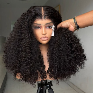 Mật Độ Cao Nguyên Miến Điện Tóc Xoăn Tóc Giả Glueless HD Đầy Đủ Ren Phía Trước Tóc Giả Brazil Con Người Tóc 12A Lớp Việt Tóc Giả Tóc Thô - Product Image 5