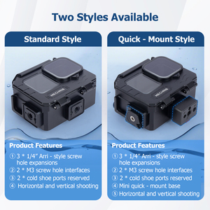 Mechrig Vỏ máy ảnh dưới nước không thấm nước 262ft80m cho <span class=keywords><strong>GoPro</strong></span> Hero 13/12/11/10/9-Chống sốc, gắn kết nhanh, với các tùy chọn lắp - Product Image 5