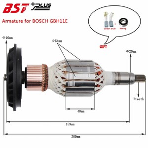 REPUESTOS PARA HERRAMIENTAS ELÉCTRICAS Adecuados para el rotor/inducido del <span class=keywords><strong>martillo</strong></span> <span class=keywords><strong>demoledor</strong></span> BOSH GBH11E - Product Image 2
