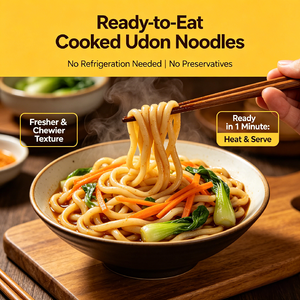 Nouilles Udon Cuites Prêtes à Manger Zéro Matière Grasse Faible Teneur en Sodium Faible Teneur en Calories Régime Alimentaire - Product Image 1