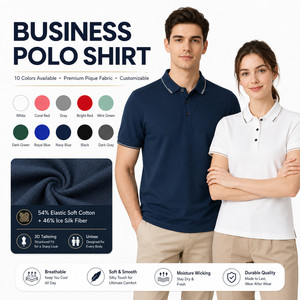 Chemise unisexe en soie glacée premium pour hommes et femmes, douce, en coton, col à revers, tenue d'équipe professionnelle, manches courtes, à carreaux, transfert thermique - Product Image 3