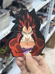 Autocollant 3D en PET Imprimé UV Écologique et Étanche, Motif Anime Son Goku <span class=keywords><strong>Vegeta</strong></span> IV Gogeta pour Voiture et Ordinateur Portable - Product Image 2