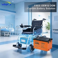 Batería de Litio Ferrofosfato (LiFePO4) de 38.4V 300AH para Silla de Ruedas Eléctrica, Ciclo Profundo, Salida Estable para Scooter para Discapacitados, CE FCC