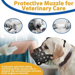 Museau pour chien de taille moyenne et grande Panier en PVC souple Museau long avec museau Rubans respirants rembourrés Empêche de mordre le charognard Doberman - Product Image 2