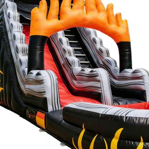 Tobogán Acuático Inflable con Temática de <span class=keywords><strong>Fuego</strong></span> <span class=keywords><strong>y</strong></span> Bruma, Piscina de Chapoteo para Niños, Equipo de Juego de Aventura Llamaante, PVC de Grado Comercial para Exteriores - Product Image 6