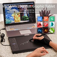 Tableta Digitalizadora 1060Plus, Tableta Gráfica Digital Grande con Lápiz para Dibujo