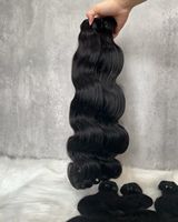 Extensions de Cheveux Humains Vierges Ondulés Naturels Noirs, Double Trame, Cuticules Alignées, Vente en Gros pour Dropshipping – Fournisseur