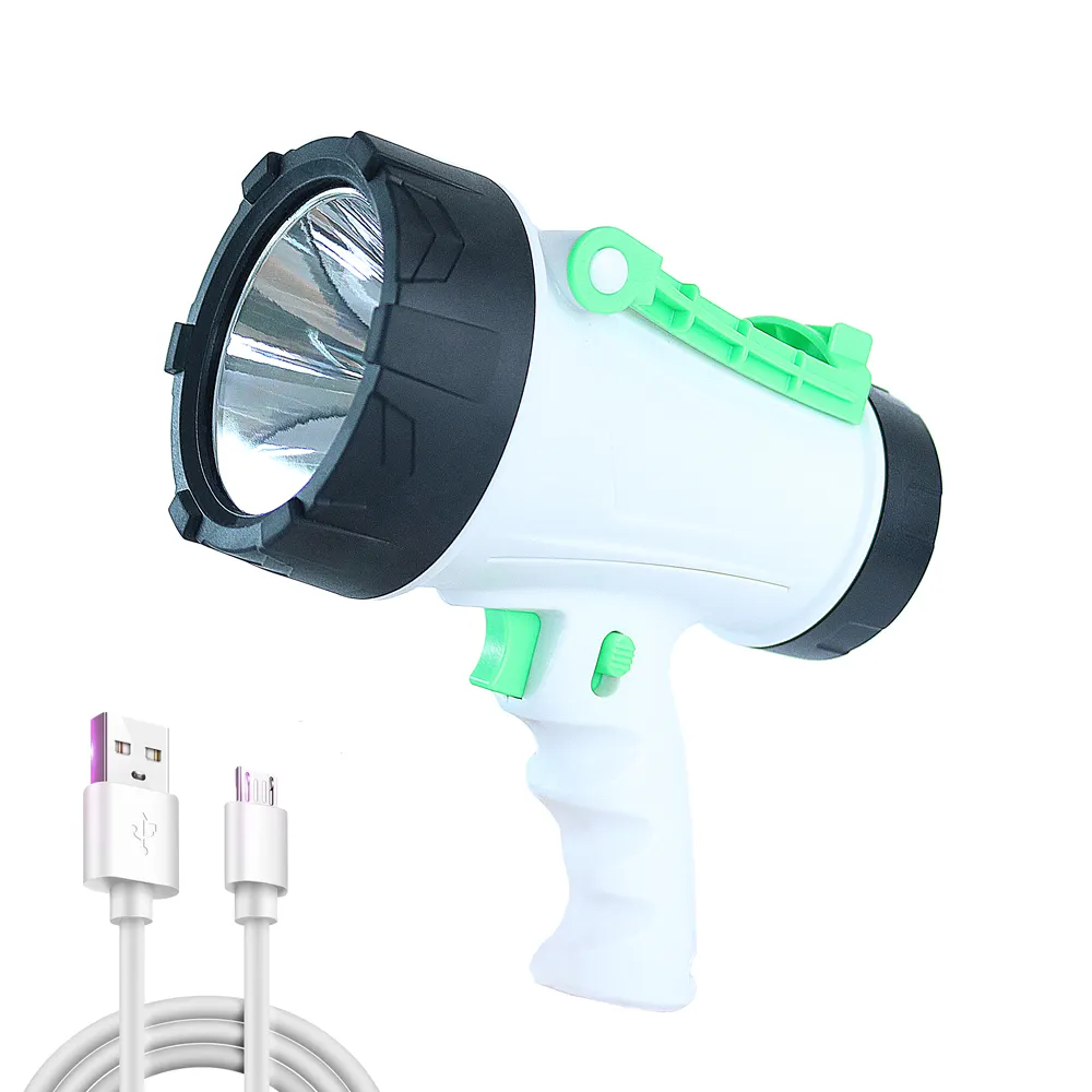 15W 1200lm Handheld IP68 Waterdichte Marine Zoeklicht Outdoor Draagbare Jacht Spotlight Oplaadbare Led Zoeklicht