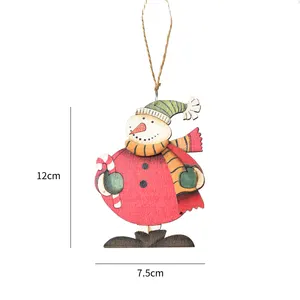 Wholesale Mdf Wood Snowman Christmas Tree Ornaments Decorations To Personalize