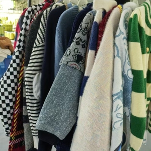 DH01High Quality Fashionable <strong>Second</strong> <strong>Hand</strong> Colorful Assorted Men Women Mixed Sweaters Winter Clothes Clean 90% MOQ 40kg wholesale - Product Image 2