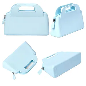 Soft silicone cosmetic organizer pouch bag waterproof evening clutch bag wedding bag