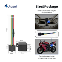 AUTOSALI HGT09 Mini Traceur GPS 4G pour Voiture avec Détection ACC Cachée, Coupure Moteur, Relais Espion et Télécommande