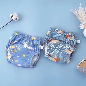 도매 재사용 가능한 아기 천 기저귀 빨 및 방수 기저귀 바지 아기 신생아 천 기저귀 - Product Image 3