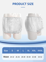 Culottes d'incontinence fines pour femmes adultes, grandes tailles, jetables, en vinyle transparent