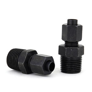 Conector Roscado Cónico Expandido, Rosca Británica BSPT a Rosca Métrica, Acero al Carbono Hidráulico, Recto Expandido, Equipo Mecánico - Product Image 2