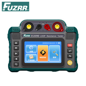 جهاز اختبار مقاومة الحلقة المحمول FUZRR ES3090 ES3090E، مقياس رقمي للمقاومة الدقيقة، جهاز قياس مقاومة التلامس، تيار مستمر 100 أمبير 500 فولت ليثيوم - Product Image 3
