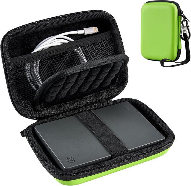 Custom Shockproof EVA Hard Drive Electronics Storage Case,Zipper Hard Shell Portable Carrying Bag for USB Charger Travel Storage