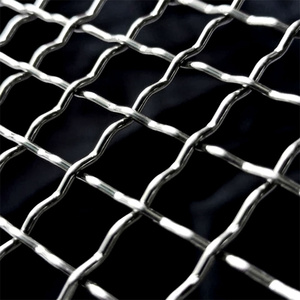 8 10 12 16 20 <span class=keywords><strong>Mesh</strong></span> boyutları kıvrımlı paslanmaz tel örgü 3x3mm 304 316l düz örgü stil dokuma Metal file kıvrımlı tel kumaş - Product Image 1