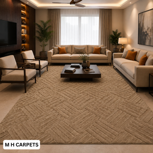 Tapis en laine tufté à la main sur mesure, motif floral moderne, tapis à poils longs fait main pour la maison, l'hôtel et le salon - Product Image 1