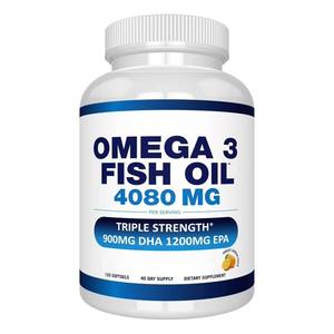 Complément alimentaire à base d'huile de poisson oméga 3 pour adultes, en gélules molles, pour la santé et les soins naturels (OEM) - Product Image 1