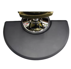 Tapis anti-fatigue moderne en PU durable, demi-cercle, antidérapant et amorti pour salon de coiffure, salon de beauté, atelier, appartement, salle de bain - Product Image 1