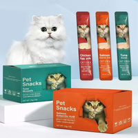 Bâtonnets pour chats en gros, riches en protéines, saveur poulet, sains et délicieux, aliments humides pour chats et chiens, personnalisables, marque privée OEM