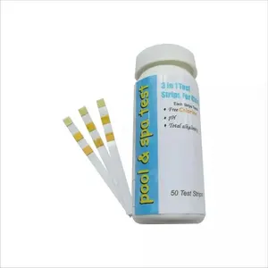 3 way Test Strips for Testing Chemicals Content in Pool and Spa Swimming Water Test Kits