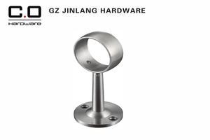 Raccordi per corrimano in acciaio inossidabile connettore da parete a tubo supporto centrale per ringhiera per scale per tubo tondo - Product Image 3